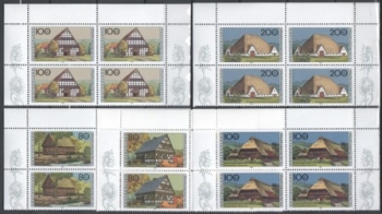 BRD 1883 / 1887 Viererblock ** - 1996
